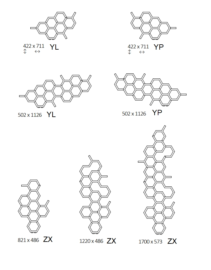 Rozměrový nákres radiátoru TERMA