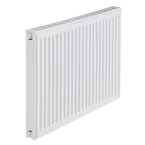 Doskový radiátor Classic Compact 600 × 900 mm, 1211 W, Typ 21, farba biela, bočné pripojenie, horná mriežka, úchyty vrátane držiakov a príslušenstva