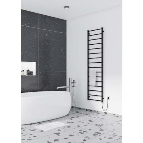 ISAN Melody Aura koupelnový radiátor 1860 × 500mm, 522 W, černá RAL 9005