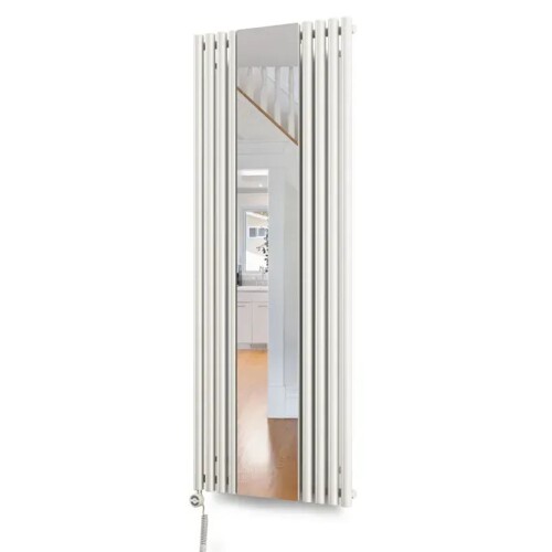 TERMA Rolo Mirror E elektrický designový radiátor se zrcadlem