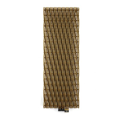 TERMA Willow designový radiátor 1900 × 668 mm, 1850 W, barva Anodic Gold, stře...