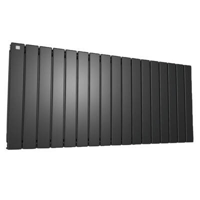 TERMA Forte V20 dizajnový radiátor 600 × 1254 mm, 1315 W, čierna mat, pripojen...