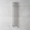 P.M.H. Elektrický sušiak Mona 331 × 1533 mm, priame napojenie do steny na pravej strane – ovládanie vľavo, leštená nehrdzavejúca oceľ (MO1SS-R)