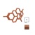 TERMA Hex designový radiátor 422 × 711 mm, 190 W, barva Bright Copper, levé připojení