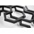 TERMA Hex dizajnový radiátor 502 × 1126 mm, 317 W, farba Heban, levé pripojenie
