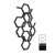 TERMA Hex designový radiátor 821 × 486 mm, 248 W, barva Heban, středové připojení