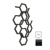 TERMA Hex designový radiátor 821 × 486 mm, 248 W, barva černá 9005 mat, středové připojení