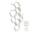 TERMA Hex designový radiátor 821 × 486 mm, 248 W, barva bílá 9016 soft, středové připojení