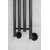 P.M.H. MONA elektrický sušák 331 × 1533 mm, el. ovládání vlevo, přímé napojení do zdi vpravo, Leštěná nerez (MO1SS-R)